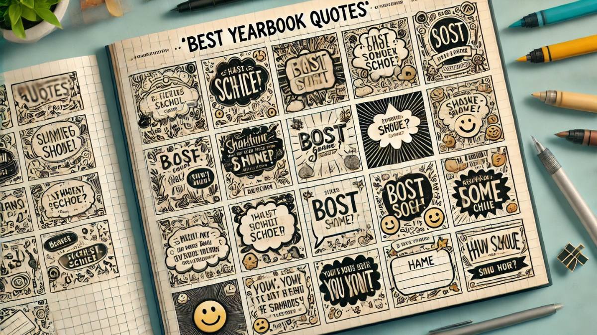 A selection of 75 best yearbook quotes—funny, inspirational, and unique ideas to make your yearbook memorable.