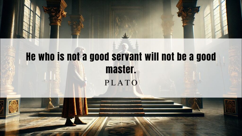 A motivational quotation and illustration from Plato dated October 13, 2024