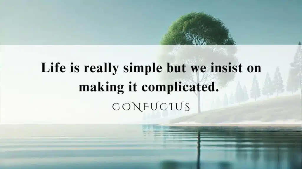 A motivational quotation and illustration from Confucius dated October 4, 2024