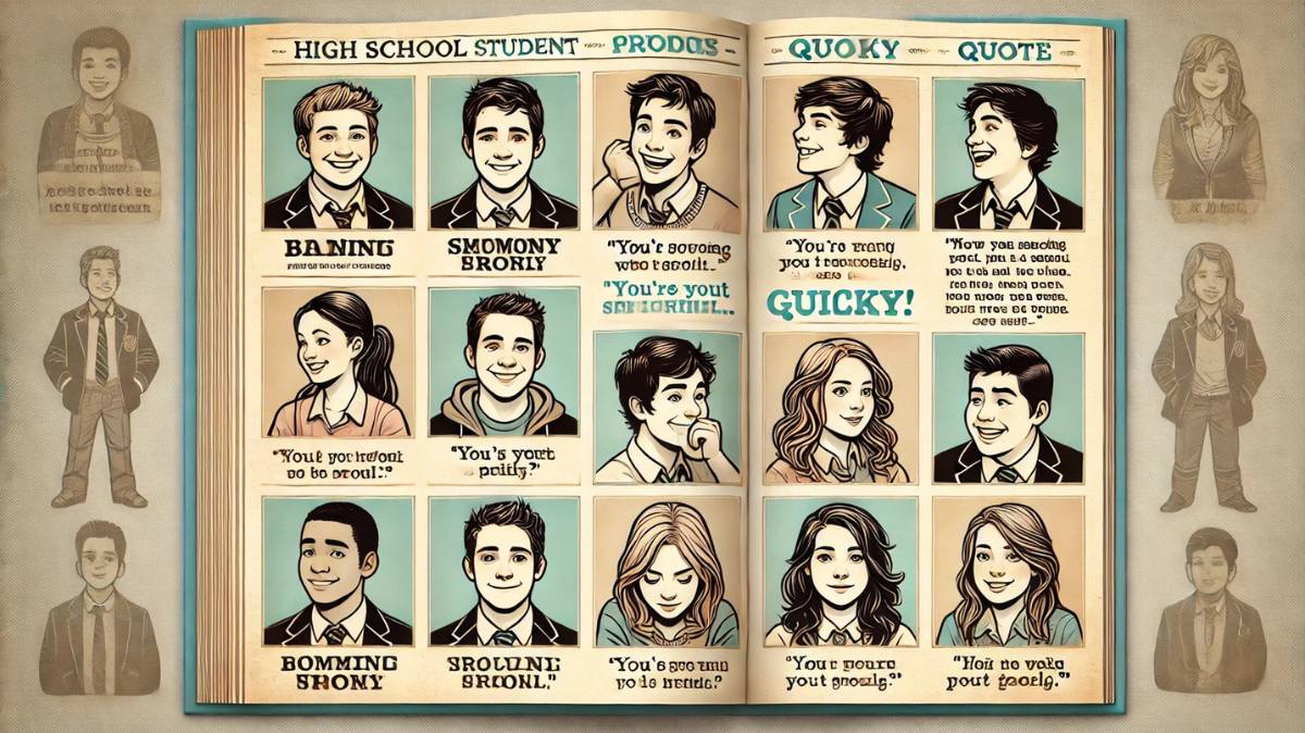 Unique yearbook quotes - funny, inspirational, and clever ideas for your high school yearbook page.