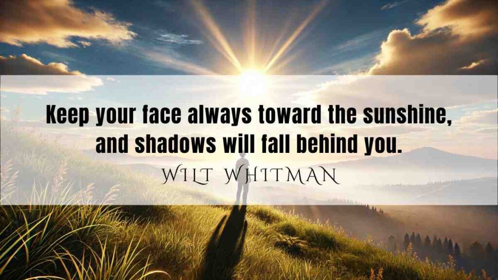 A motivational quotation and illustration from Wilt Whitman dated November 24, 2024