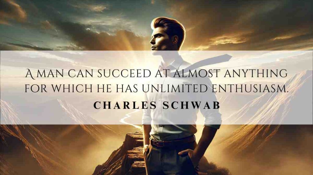 A motivational quotation and illustration from Charles Schwab dated November 25, 2024