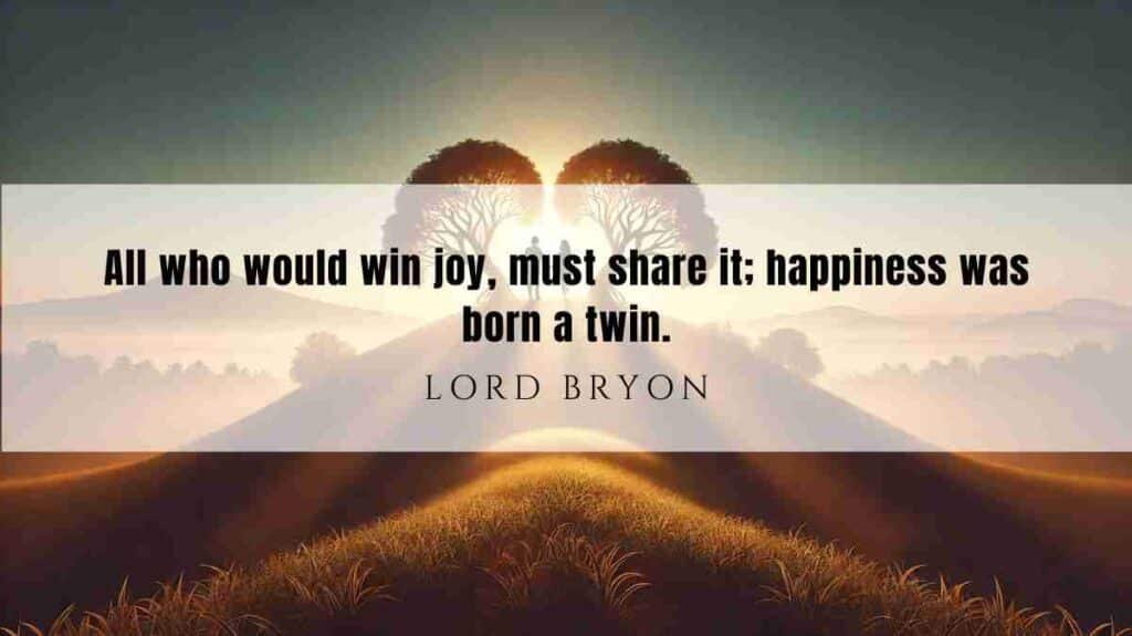 A motivational quote of the Day and illustration from Lord Bryon dated January 6, 2025