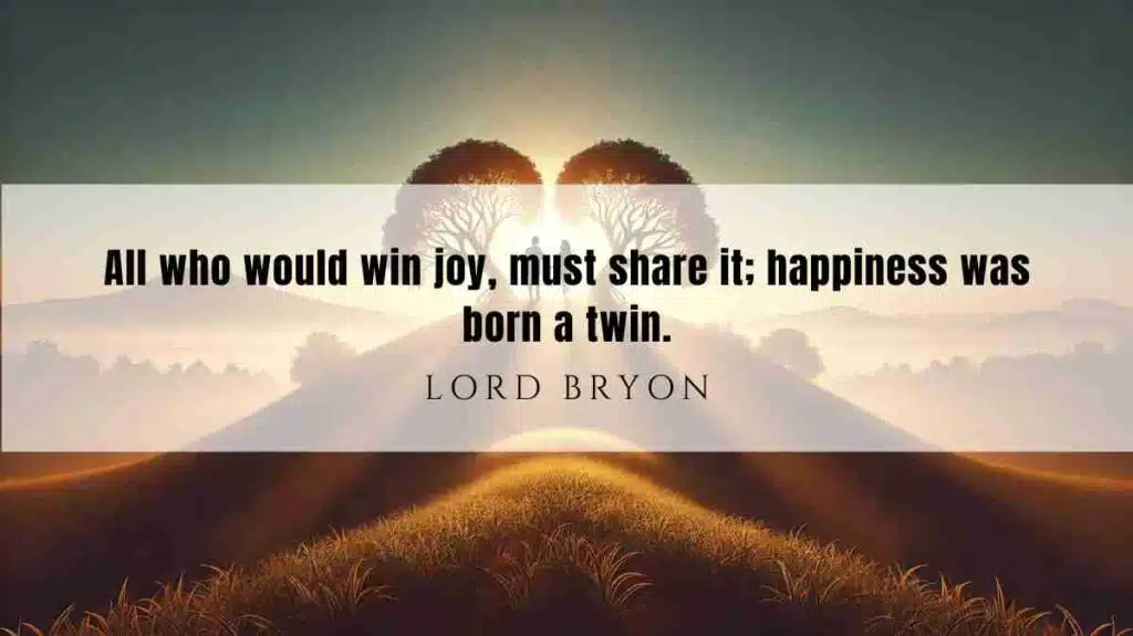 A motivational quote of the Day and illustration from Lord Bryon dated January 6, 2025