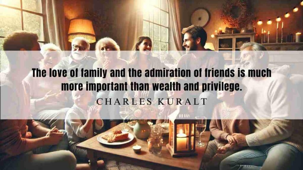 A motivational quote of the Day and illustration from Charles Kuralt dated January 31st 2025