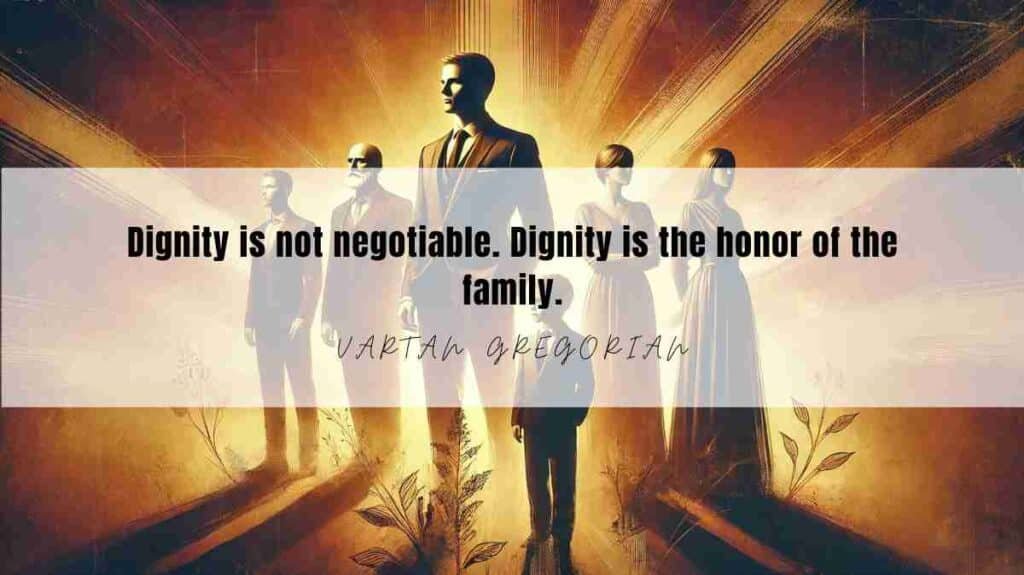 A motivational quote of the Day and illustration from Vartan Gregorian dated February 13th 2025