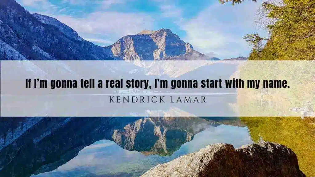 A motivational quote of the Day and illustration from Kendrick Lamar dated February 22nd 2025