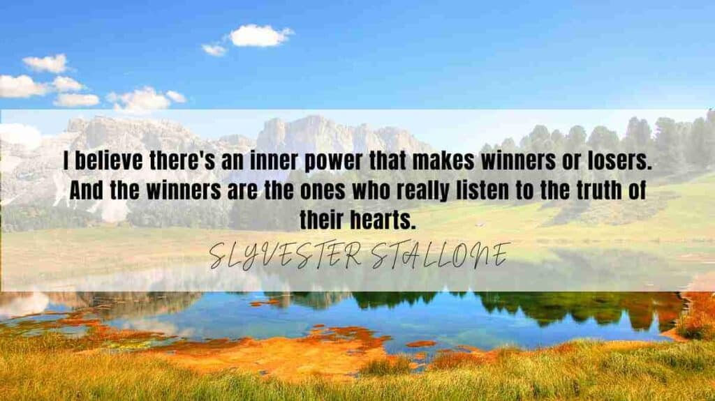 A motivational quote of the Day and illustration from Sly Stallone dated March 2nd 2025