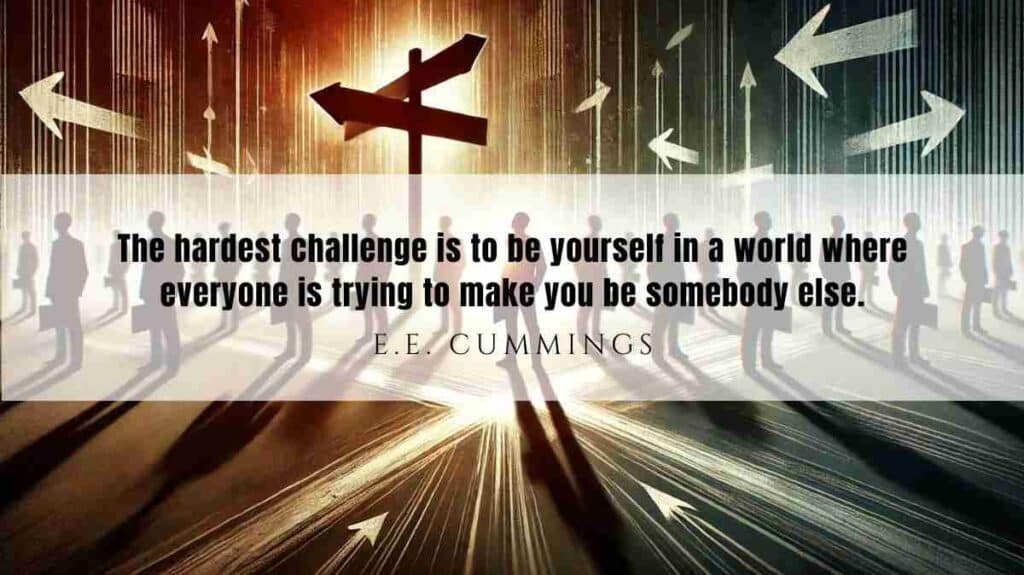A motivational quote of the Day and illustration from E.E. Cummings dated March 7th 2025
