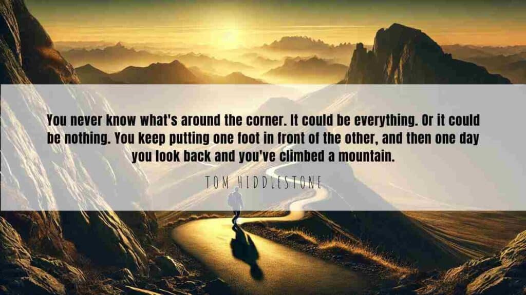 A motivational quote of the Day and illustration from Tom Hiddlestone dated March 15th 2025