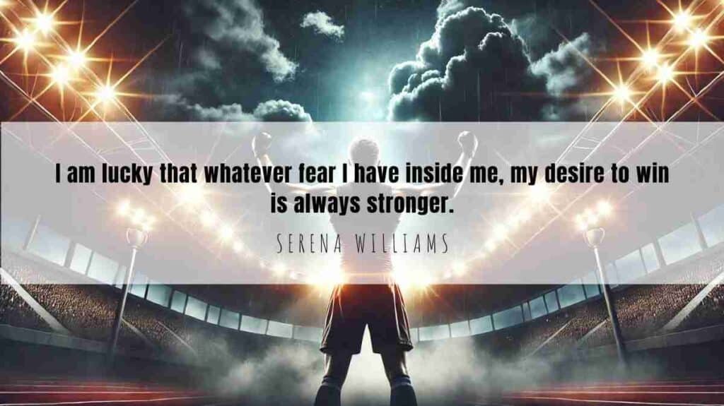A motivational quote of the Day and illustration from Serena Williams dated March 20th 2025