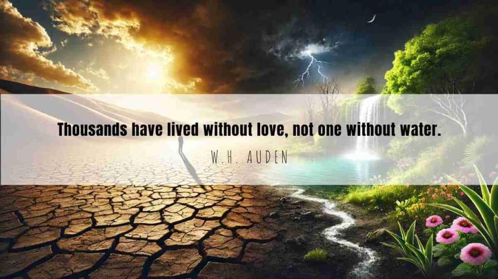 A motivational quote of the Day and illustration from W.H. Auden dated March 22nd 2025