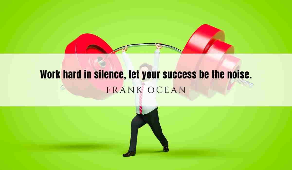 A motivational quotation and illustration from Frank Ocean dated April 10th 2025