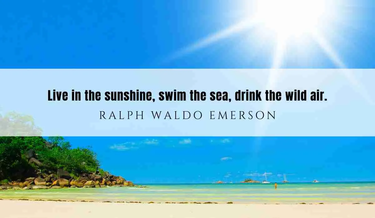 A motivational quotation and illustration from Ralph Waldo Emerson dated April 18th 2025
