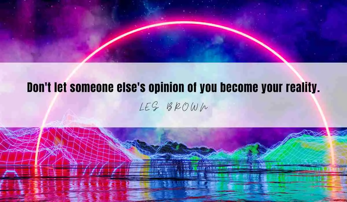 A motivational quotation and illustration from Les Brown dated April 19th 2025