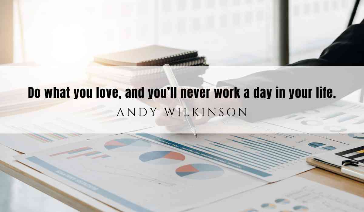 A motivational quotation and illustration from Andy Wilkinson dated May 6th 2025