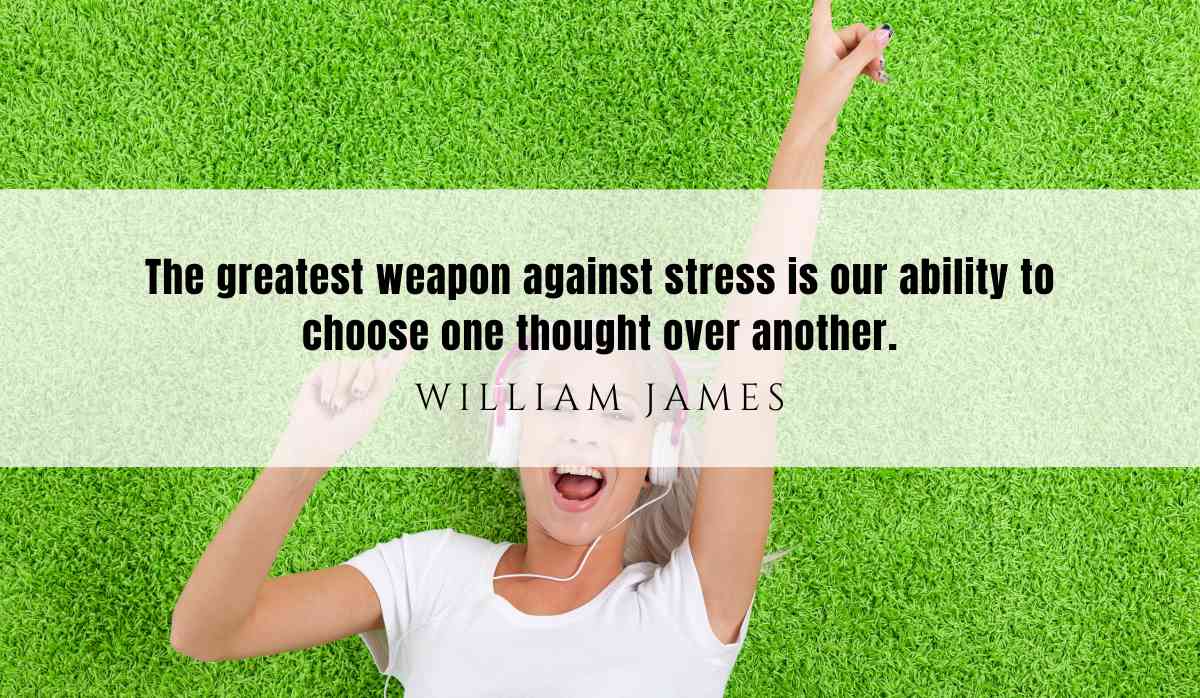 A motivational quotation and illustration from William James dated May 8th 2025