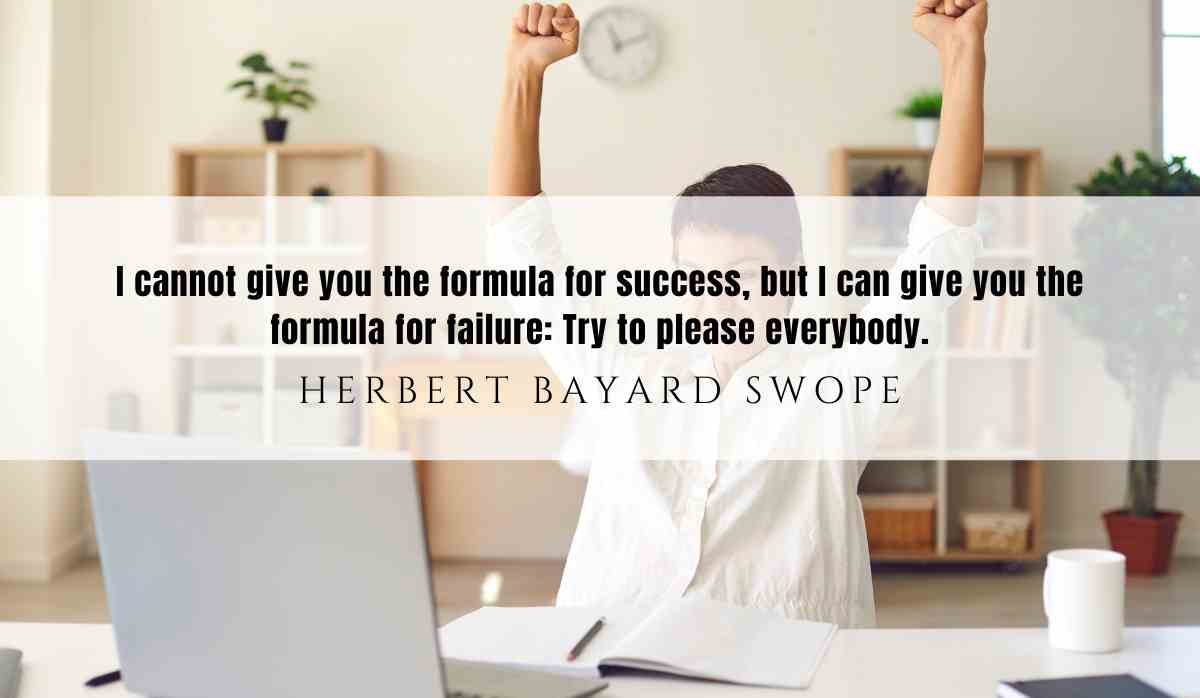 A motivational quote of the day and illustration from Herbert Bayard Swope dated June 16th 2025