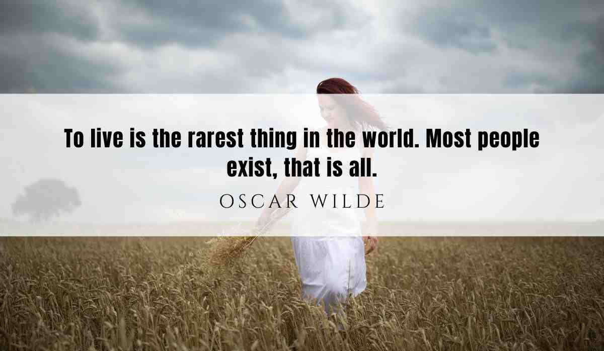 A motivational quote of the day and illustration from Oscar Wilde dated June 19th 2025