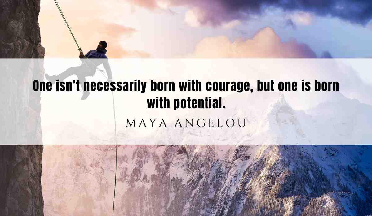 A motivational quote of the day and illustration from Maya Angelou dated July 14th 2025