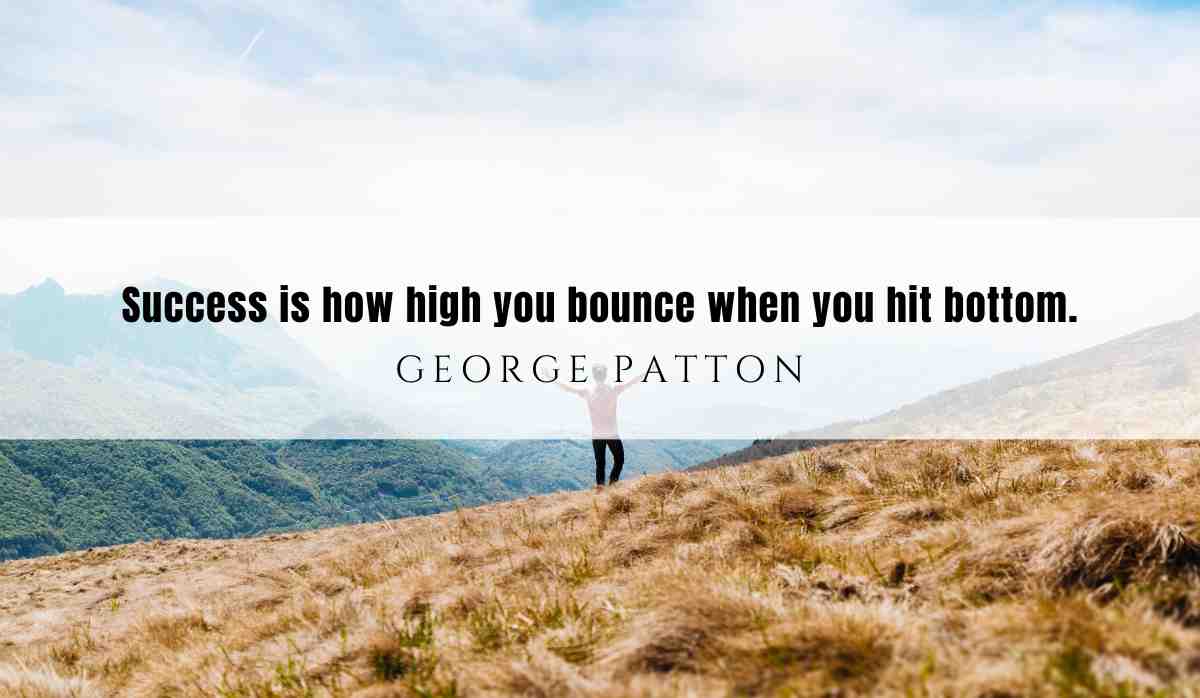 A motivational quote of the day and illustration from George Patton dated July 20th 2025