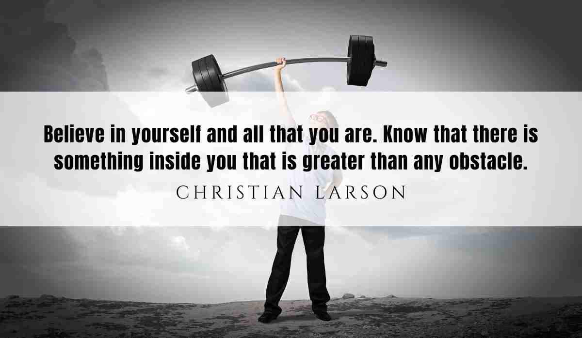 A motivational quote of the day and illustration from Christian Larson dated July 25th 2025