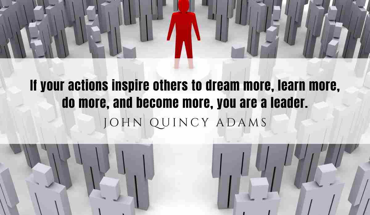 A motivational quote of the day and illustration from John Quincy Adams dated July 27th 2025