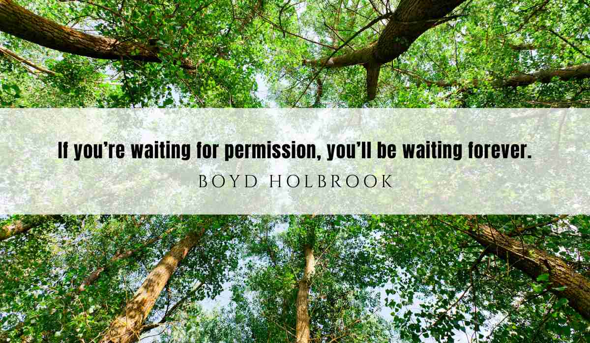 A motivational quote of the day and illustration from Boyd Holbrook dated August 4th 2025