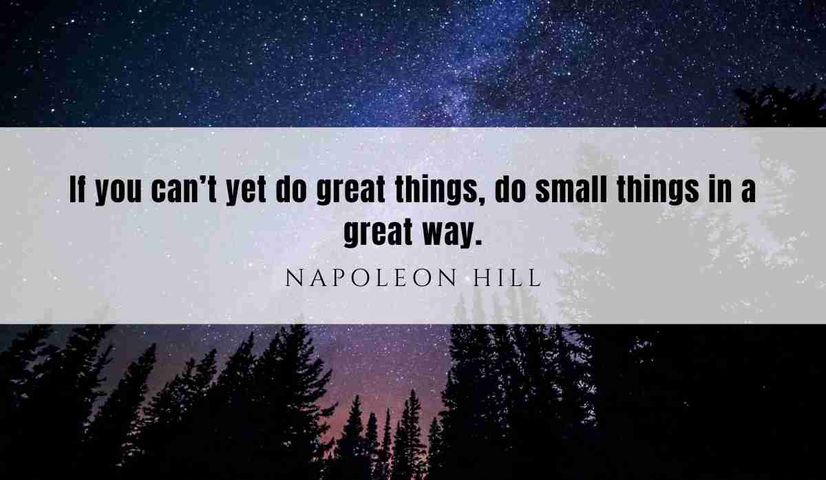 A motivational quote of the day and illustration from Napoleon Hill dated August 9th 2025
