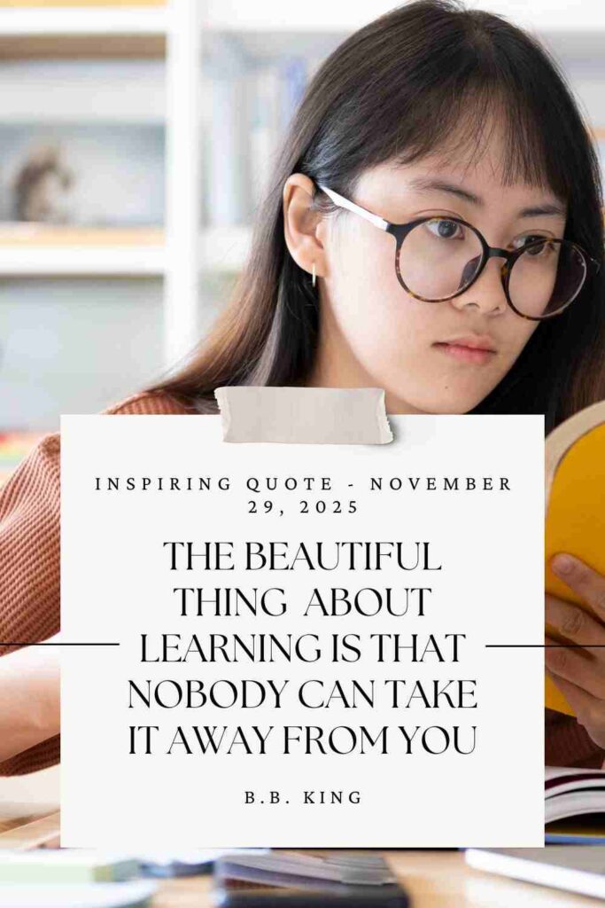 Today's Quote from B.B. King - November 29th 2025