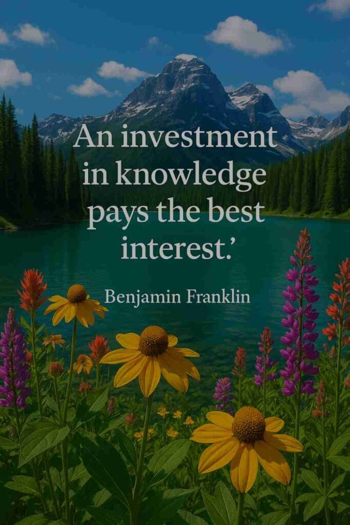 Reflection on Today's Quote from Benjamin Franklin- November 10th 2025