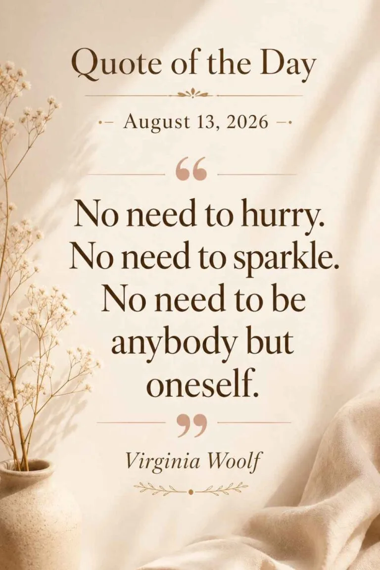 Quote of the Day from Virginia Woolf - August 13, 2026