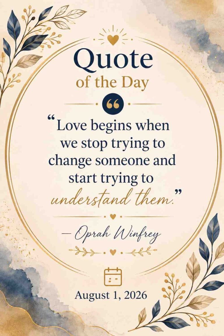 Today's Quote of the Day from Oprah Winfrey - August 1st 2026