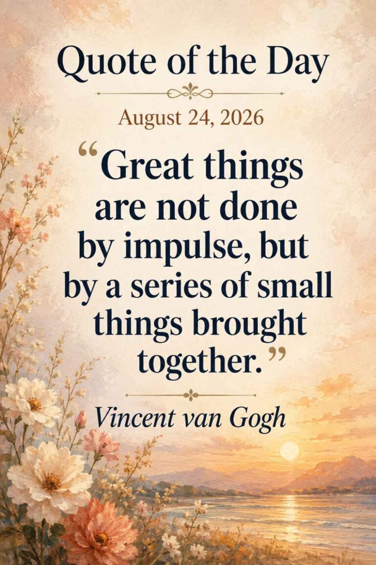 Quote of the Day for August 24, 2026