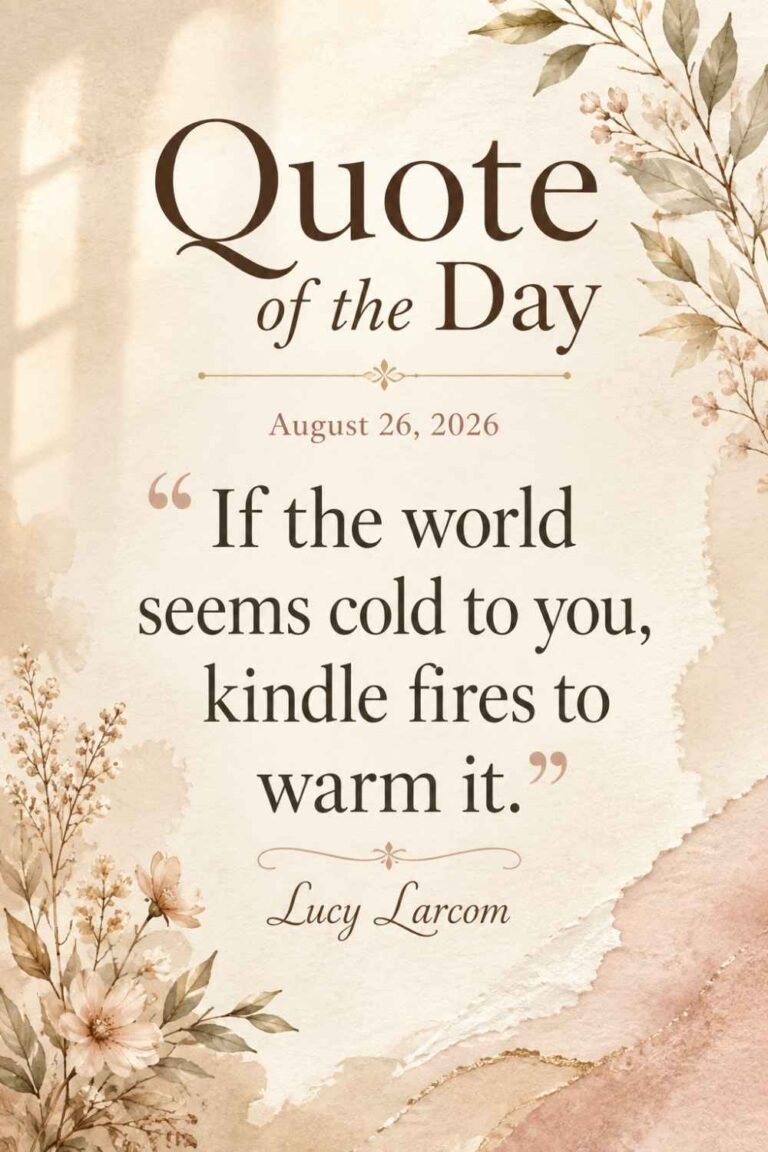 Quote of the Day for August 26, 2026