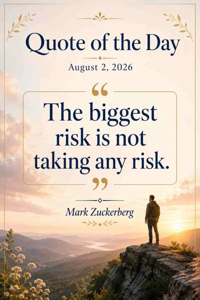 Today's Quote of the Day from Mark Zuckerberg - August 2, 2026