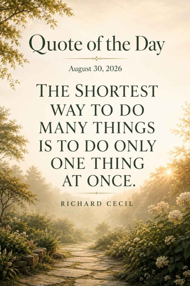 Quote of the Day for August 30, 2026
