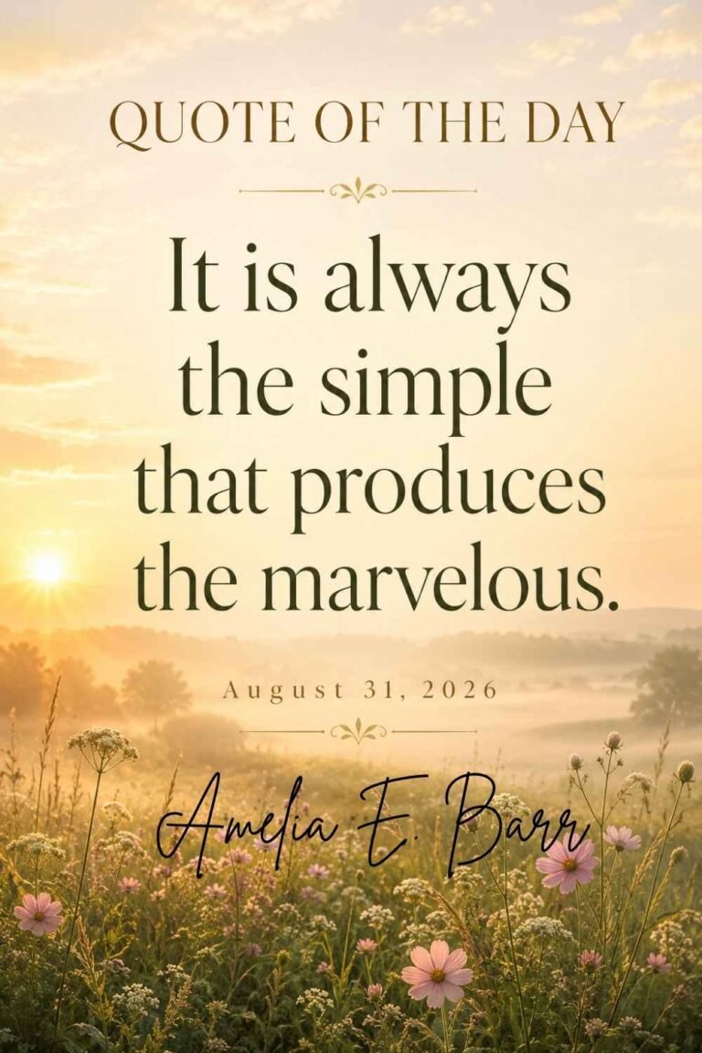 Quote of the Day for August 31, 2026