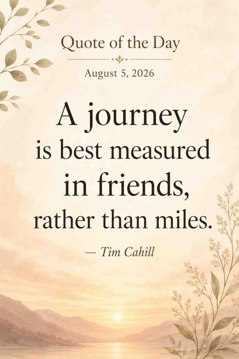 Today's Quote of the Day from Tim Cahill - August 5, 2026