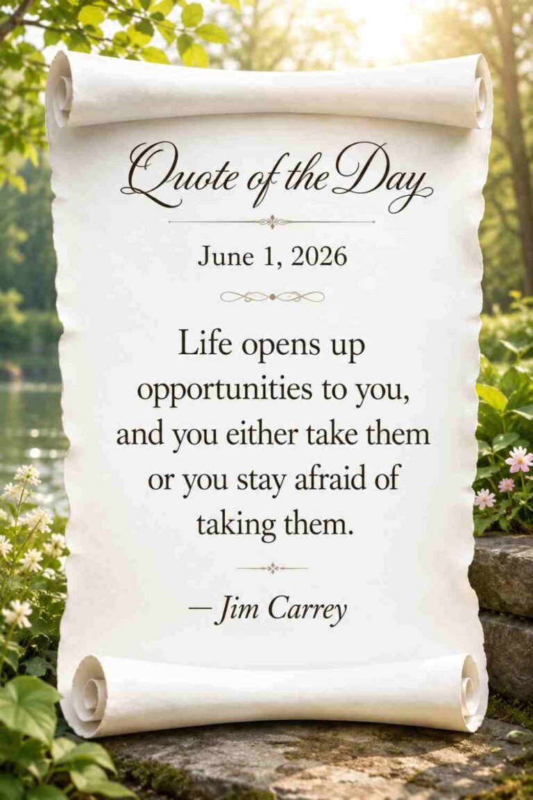 Today's Quote of the Day from Jim Carrey - June 1st 2026