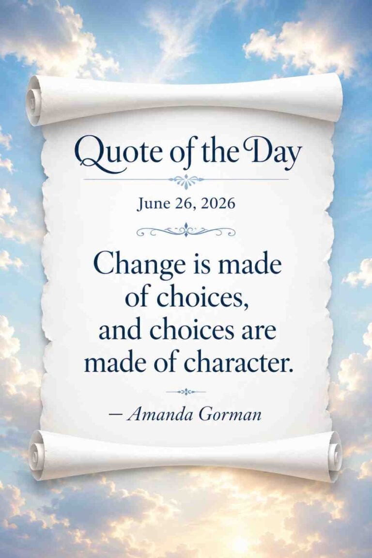 Today's Quote of the Day from Amanda Gorman - June 26th 2026