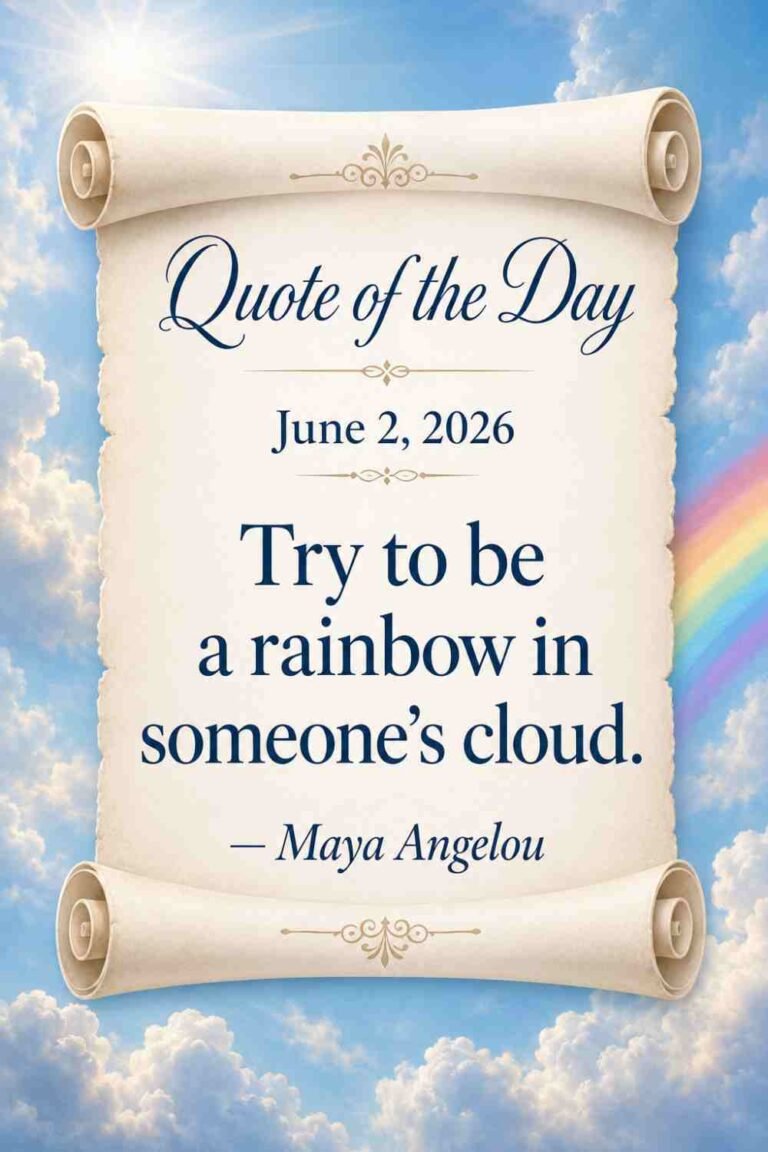 Today's Quote of the Day from Maya Angelou - June 2nd 2026
