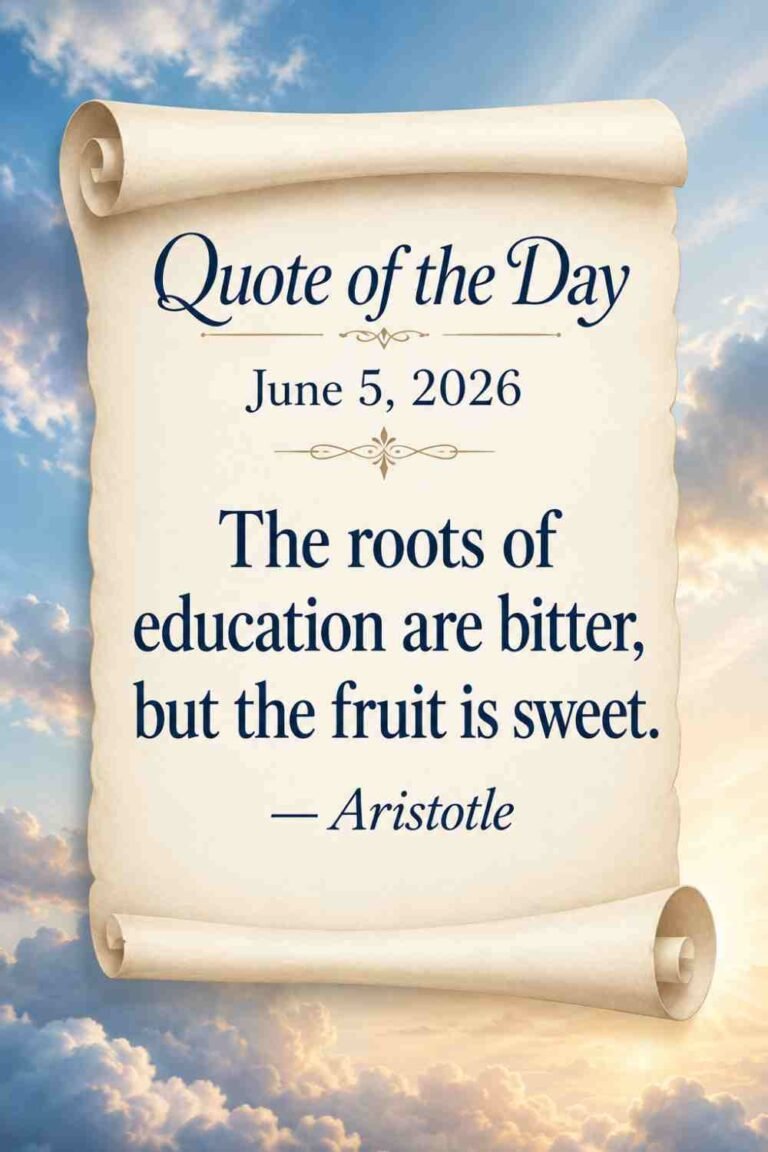 Today's Quote of the Day from Aristotle - June 5th 2026