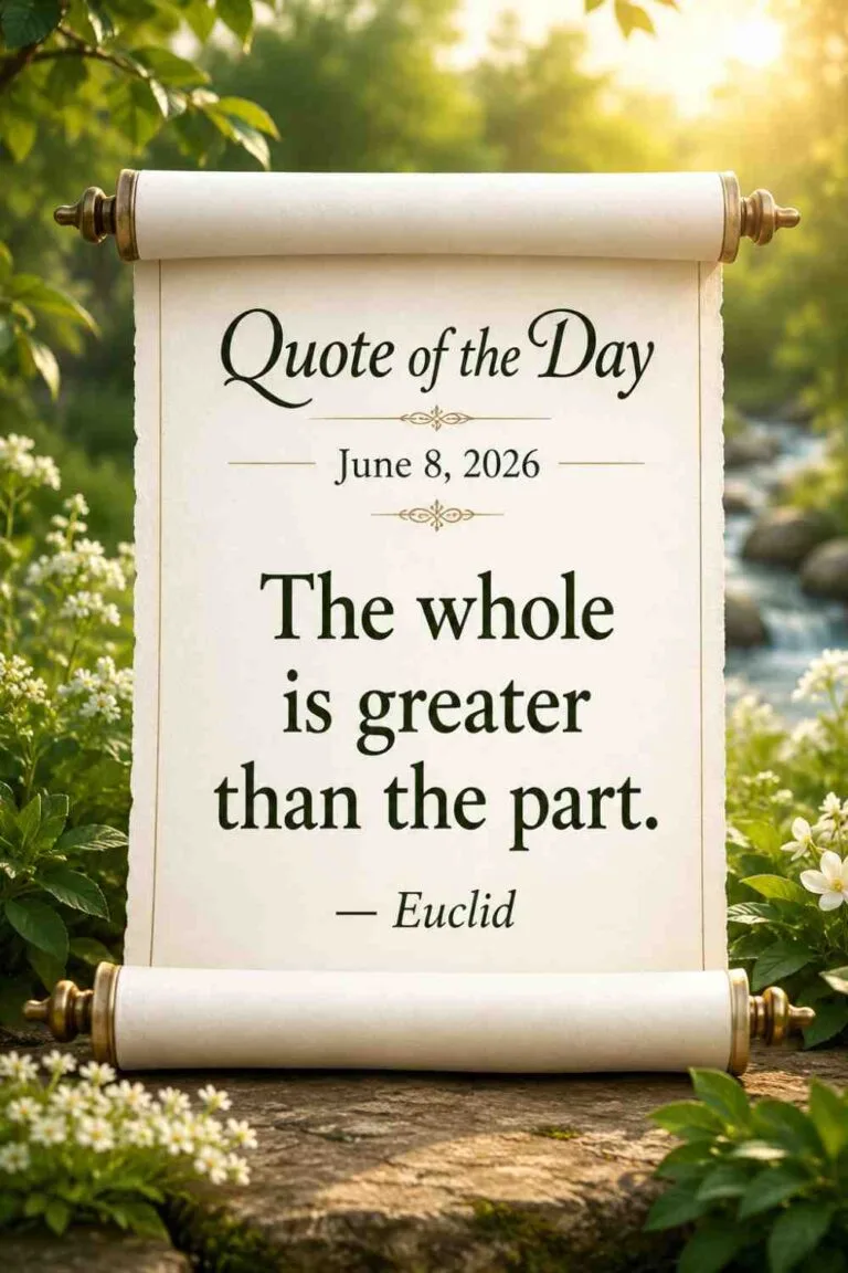 Today's Quote of the Day from Euclid - June 8th 2026