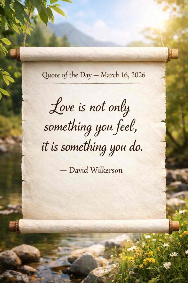 Today's Quote of the Day from David Wilkerson - March 16th 2026