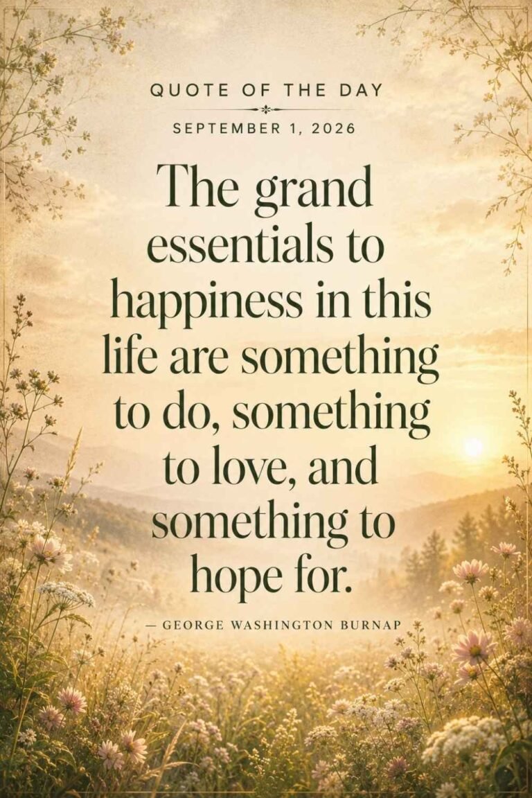 Quote of the Day for September 1, 2026