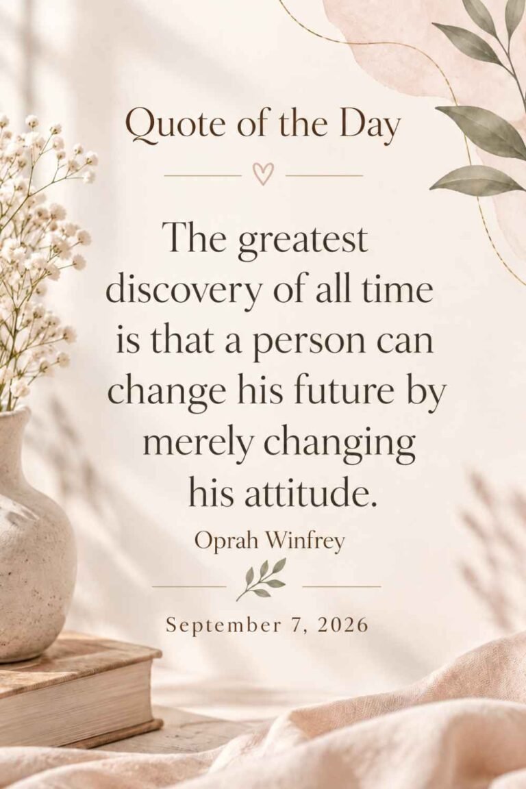 Quote of the Day for September 7, 2026
