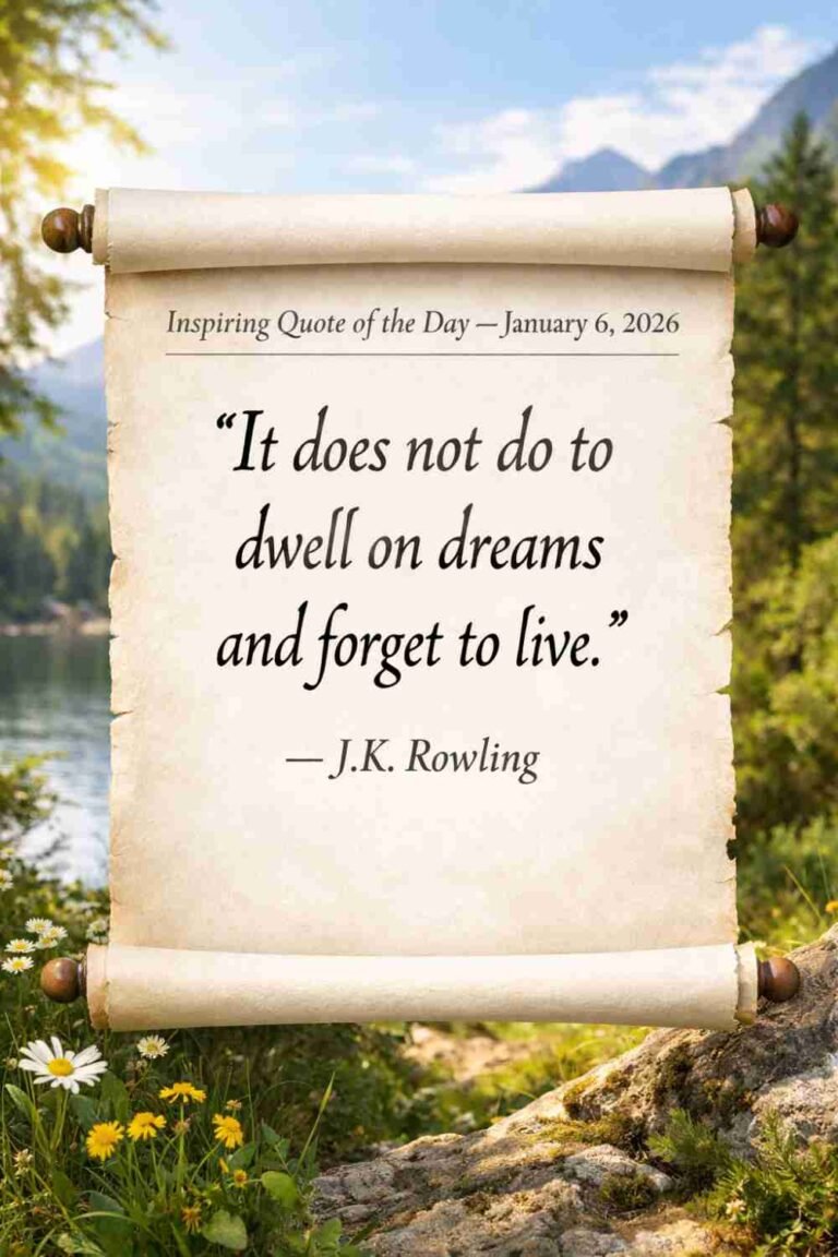 Today's Quote of the Day from J.K. Rowling - January 6th 2026