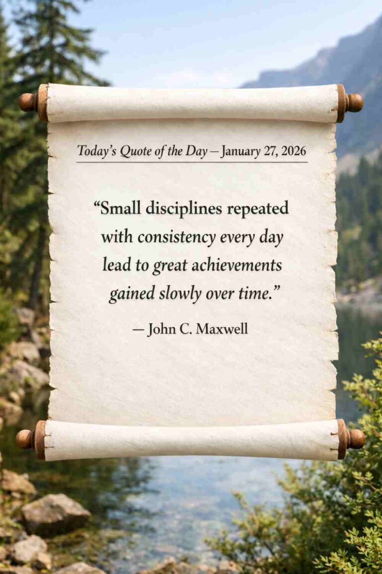 Today's Quote of the Day from John Maxwell - January 26th 2026