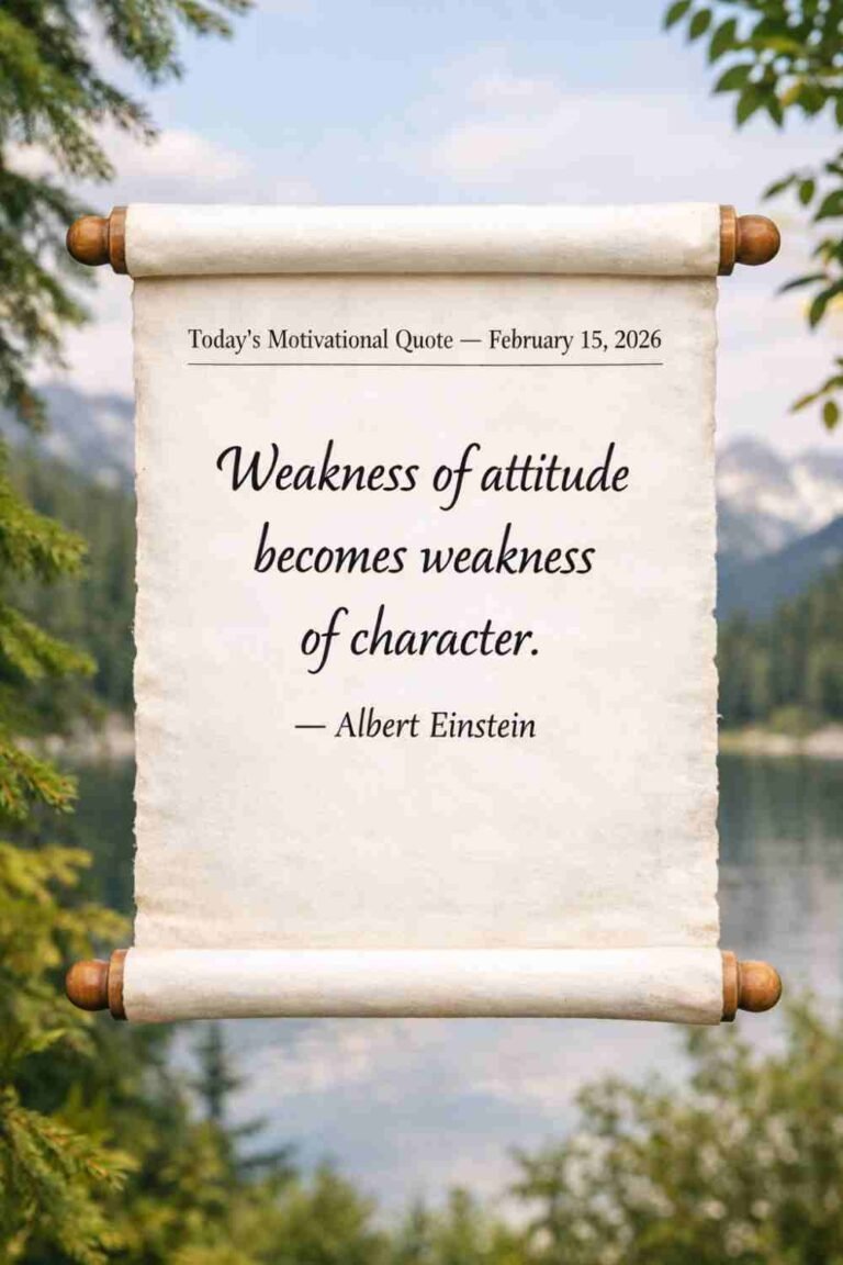Today's Quote of the Day from Albert Einstein - February 15th 2026